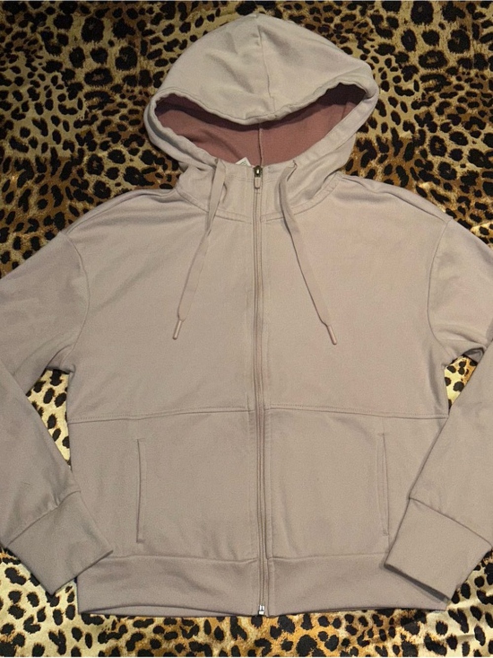 RBX Active Light Pink Full Zip Hoodie Sweatshirt